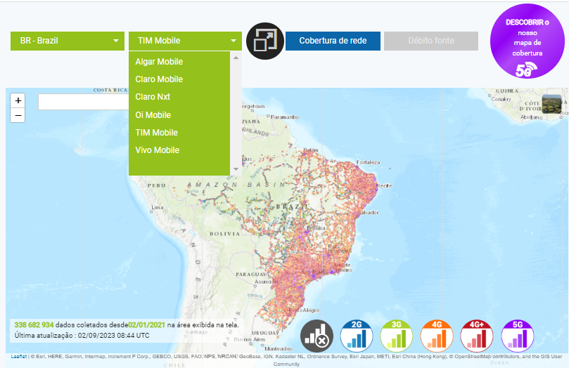 Mapa nPerf